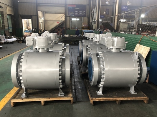 API6D LCB Fire Safe Trunnion Type Ball Valve Metal Seated