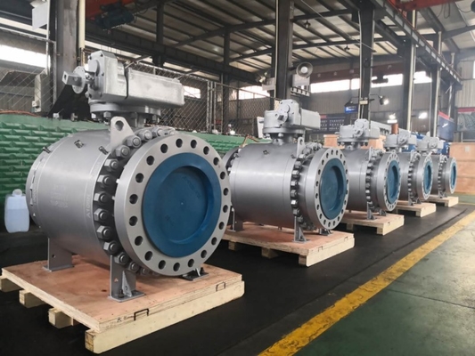 API6D LCB Fire Safe Trunnion Type Ball Valve Metal Seated