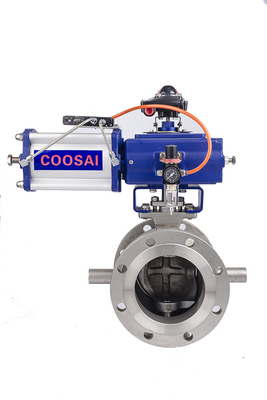 1''-10'' DN25-DN250 Βαλβίδα Σφαιρικής Τμηματικής Διατομής για Χαρτοπολτό, Φαρμακευτική, Ποτά, Τρόφιμα Εύρος Θερμοκρασίας -20C έως 200C